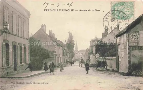 AK / Ansichtskarte Fere-Champenoise Epernay 51 Marne Avenue de la Gare
