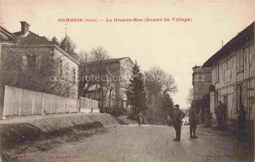 AK / Ansichtskarte Somsois Vitry-le-Francois 51 Marne La Grande Rue Centre du Village