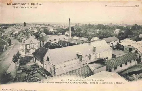 AK / Ansichtskarte Fere-Champenoise Epernay 51 Marne Grande Brasserie La Champenoise vue prise de la Terrasse de la Malterie