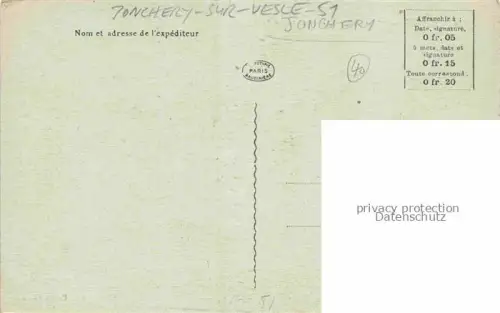 AK / Ansichtskarte Jonchery-sur-Vesle REIMS 51 Marne Vue d'ensemble Pont