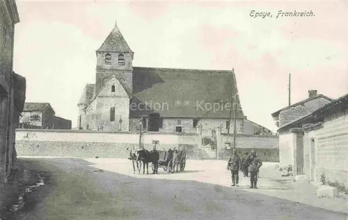 AK / Ansichtskarte Epoye REIMS 51 Marne Ortszentrum Kirche