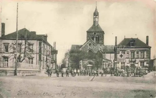 AK / Ansichtskarte Betheniville REIMS 51 Marne Marktplatz Lazarett Kirche Karte Nr. 356
