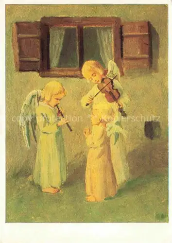 AK / Ansichtskarte SCHoeNERMARK M. Kuenstlerkarte Nr. 5960 Friede den Menschen auf Erde Weihnachten Engel Kinder 