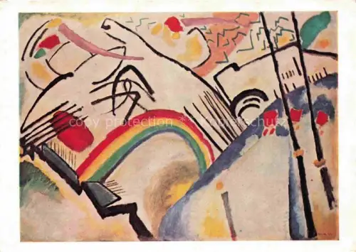 AK / Ansichtskarte KANDINSKY Wassily (1866-1944) Kuenstlerkarte Battle 1910