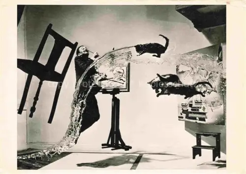 AK / Ansichtskarte DALI Salvador Kuenstlerkarte Atomicus Katzen 