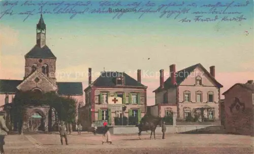 AK / Ansichtskarte Betheniville REIMS 51 Marne Marktplatz Lazarett Kirche