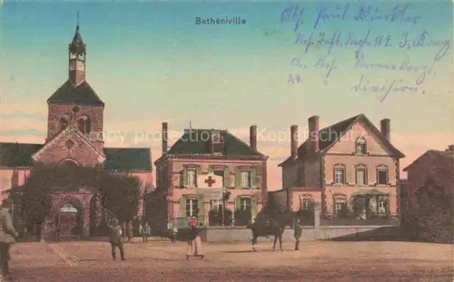 AK / Ansichtskarte Betheniville REIMS 51 Marne Marktplatz Lazarett Kirche