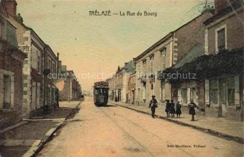 AK / Ansichtskarte Trelaze ANGERS 49 Maine-et-Loire Rue du Bourg Tram
