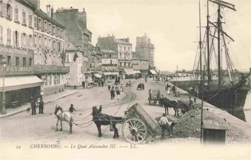 AK / Ansichtskarte CHERBOURG-Octeville 50 Manche Le Quai Alexandre III