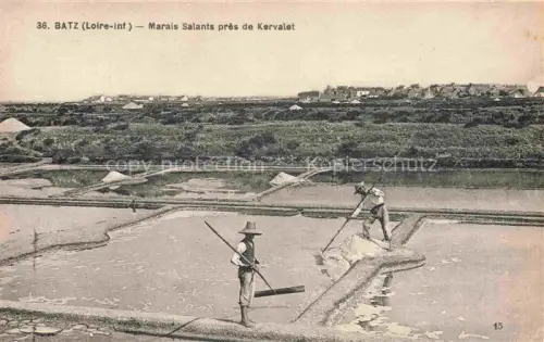 AK / Ansichtskarte Batz-sur-Mer Saint-Nazaire 44 Loire-Atlantique Marais Salants près de Kervalet