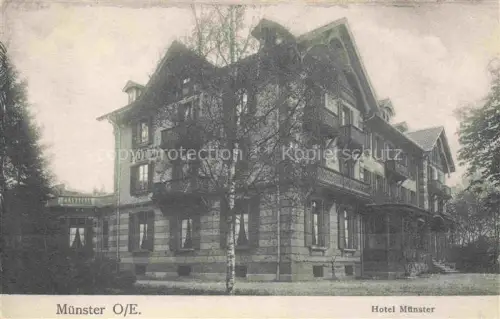 AK / Ansichtskarte Muenster  Elsass Munster 68 Alsace Haut-Rhin Hotel Muenster