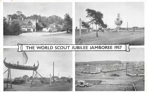 AK / Ansichtskarte Sutton Coldfield Birmingham UK The World Scout Jubilee Jamboree 1957 celebrating 50 years of Scouting and B-P's Centenary at Sutton Park