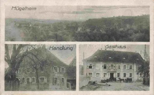AK / Ansichtskarte Huegelheim Muellheim Baden BW Panorama Handlung Gasthaus