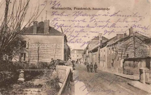 AK / Ansichtskarte Warmeriville REIMS 51 Marne Bahnhofstrasse