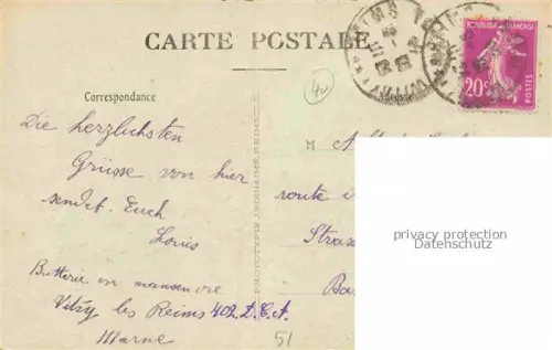 AK / Ansichtskarte Witry-les-Reims 51 Marne Route Nationale Ruines Grande Guerre Truemmer 1. Weltkrieg