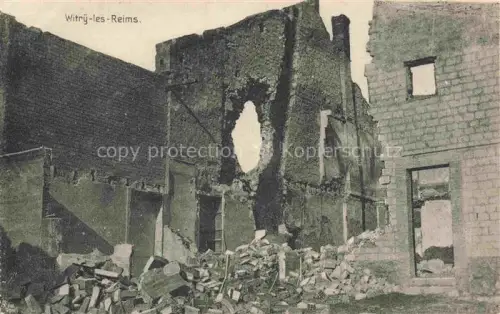 AK / Ansichtskarte Witry-les-Reims 51 Marne Ruines Grande Guerre Truemmer 1. Weltkrieg Karte Nr. 357