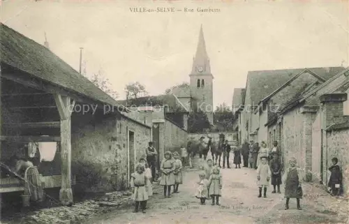 AK / Ansichtskarte Ville-en-Selve REIMS 51 Marne Rue Gambetta Eglise