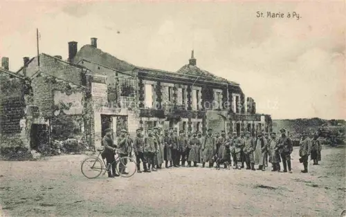 AK / Ansichtskarte St-Marie-a-Py Sainte-Marie-a-Py Suippes 51 Marne Gruppenbild Karte Nr. 278
