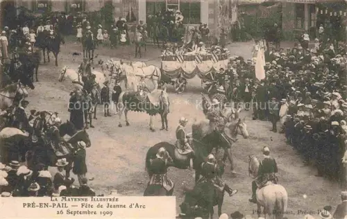 AK / Ansichtskarte Pre-en-Pail Mayenne 53 Mayenne Fête de Jeanne d'Arc Septembre 1909