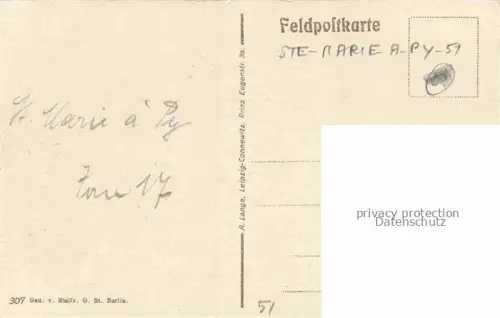 AK / Ansichtskarte St-Marie-a-Py Sainte-Marie-a-Py Suippes 51 Marne Au centre Militaire