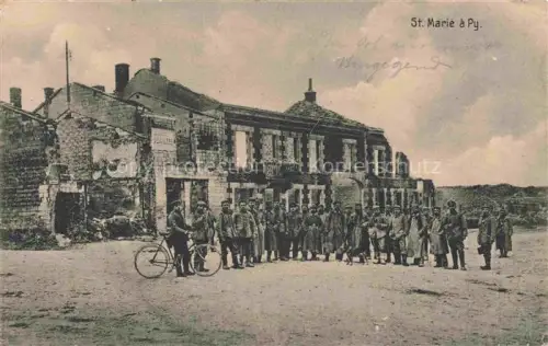 AK / Ansichtskarte St-Marie-a-Py Sainte-Marie-a-Py Suippes 51 Marne Gruppenbild Karte Nr. 278