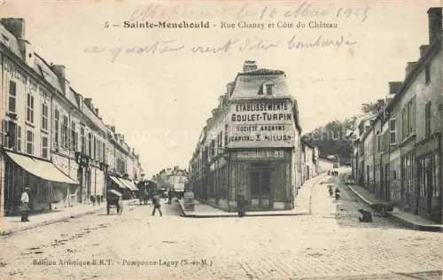 AK / Ansichtskarte Sainte-Menehould 51 Marne Rue Chanzy et Côte du Château