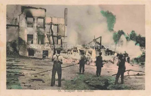 AK / Ansichtskarte St-Souplet-sur-Py REIMS 51 Marne Ruines Grande Guerre Truemmer 1. Weltkrieg