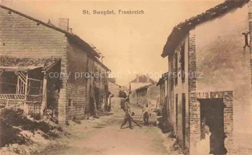 AK / Ansichtskarte St-Souplet-sur-Py REIMS 51 Marne Ruines Grande Guerre Truemmer 1. Weltkrieg