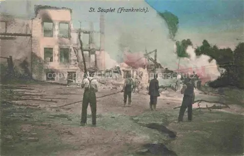 AK / Ansichtskarte St-Souplet-sur-Py REIMS 51 Marne Ruines Grande Guerre Truemmer 1. Weltkrieg