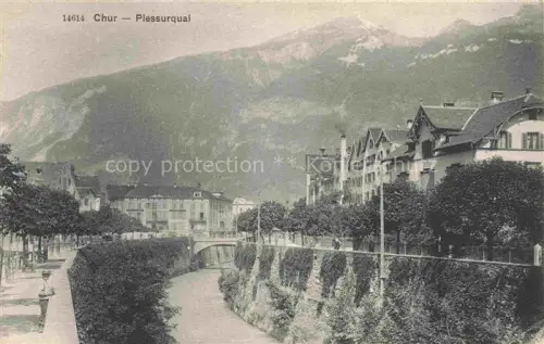 AK / Ansichtskarte CHUR Coire GR Plessurquai