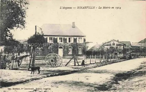 AK / Ansichtskarte Binarville Sainte-Menehould 51 Marne La Mairie en 1914