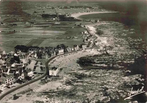 AK / Ansichtskarte Le Croisic Saint-Nazaire 44 Loire-Atlantique La plage et la grande côte vue aérienne