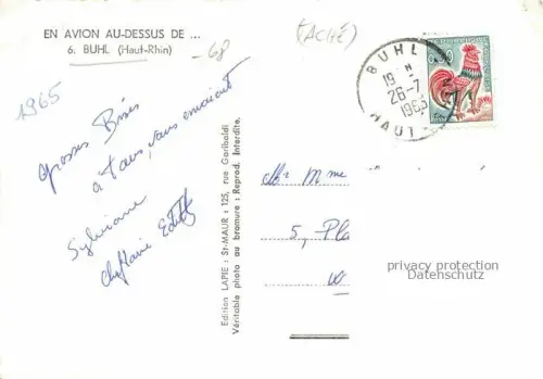 AK / Ansichtskarte Buehl Elsass Lauchtal Buhl Guebwiller 68 Haut-Rhin Vue aérienne