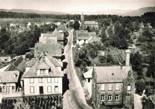 AK / Ansichtskarte Nehwiller-pres-Woerth Reichshoffen 67 Bas-Rhin Rue principale vue aérienne