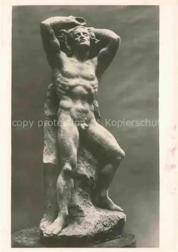 AK / Ansichtskarte MOIRET Edmund Skulpturen Wien Absage an das Niedrige 