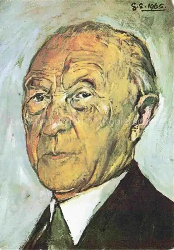 AK / Ansichtskarte ADENAUER Konrad (1876-1967) Politik Deutschland CDU Bundesvorsitzender CDU DD 