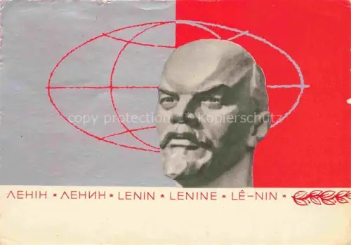 AK / Ansichtskarte LENIN Wladimir Iljitsch Politik Politics Politique Moskau 
