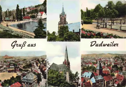 AK / Ansichtskarte Dudweiler Saarbruecken Kirche Stadtansicht 