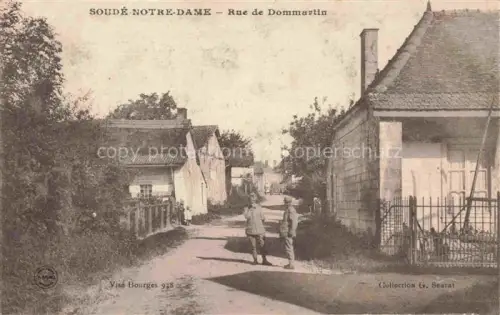 AK / Ansichtskarte Soude-Ste-Croix Vitry-le-Francois 51 Marne Rue de Dommartin Correspondence Militaire