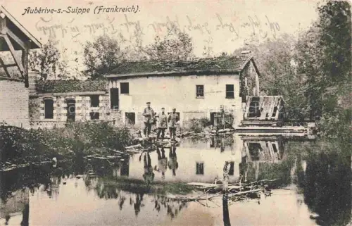 AK / Ansichtskarte Auberive-sur-Suippe REIMS 51 Marne Partie am Wasser