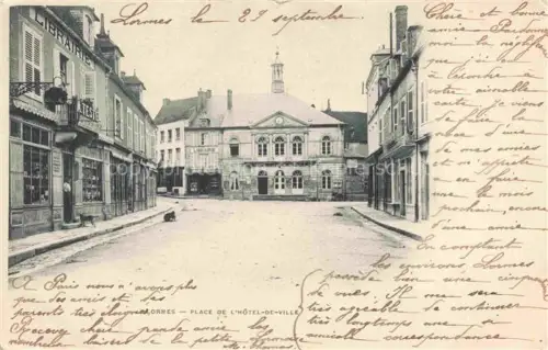 AK / Ansichtskarte Lormes Clamecy 58 Nievre Place de l'Hôtel de Ville