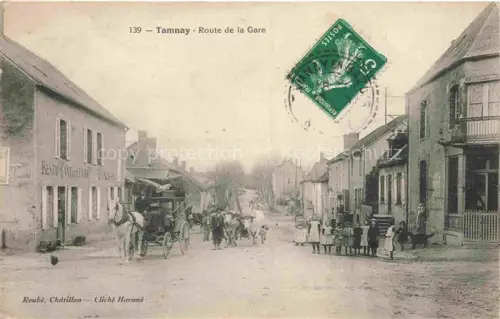 AK / Ansichtskarte Tamnay-en-Bazois Chateau-Chinon 58 Nievre Route de la Gare