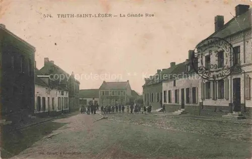 AK / Ansichtskarte Trith-Saint-Leger Valenciennes 59 Nord La Grande Rue