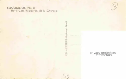 AK / Ansichtskarte Locquinol Avesnes-sur-Helpe 59 Nord Hôtel Café Restaurant de la Chênaie