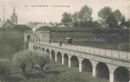 AK / Ansichtskarte Le Quesnoy Avesnes-sur-Helpe 59 Nord Le Pont Rouge