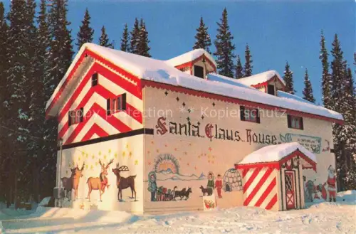 AK / Ansichtskarte Santa Land North Pole Alaska-USA Santa Claus House
