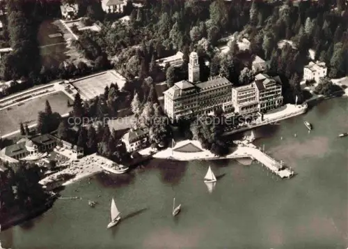AK / Ansichtskarte LINDAU  Bodensee Bayern Hotel Bad Schachen Fliegeraufnahme