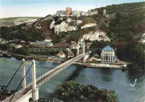 AK / Ansichtskarte Les Andelys 27 Eure Le Pont suspendu sur la Seine