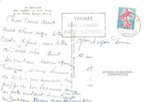AK / Ansichtskarte VANNES 56 Morbihan La Porte Prison et les Vieilles Maisons