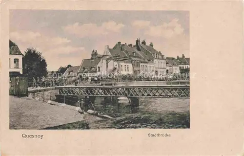 AK / Ansichtskarte Quesnoy--sur-Deule LILLE 59 Nord Stadtbruecke Pont Kriegs-Erinnerungskarte